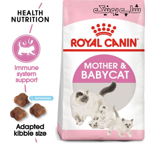 سلامت گوارش با غذای خشک گربه رویال کنین مادر اند بیبی مدل Mother & Babycat